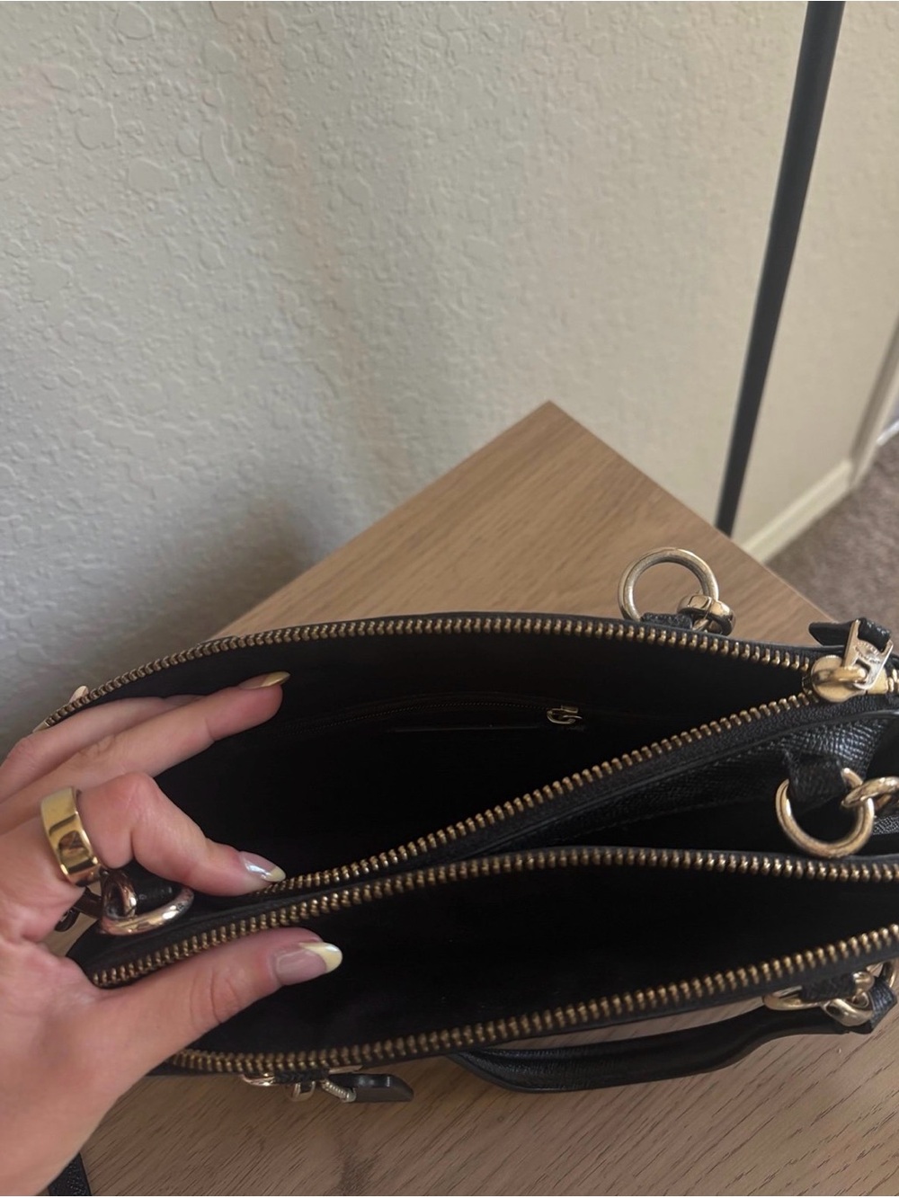 Coach Black Leather Carryall - Picture 3 of 7